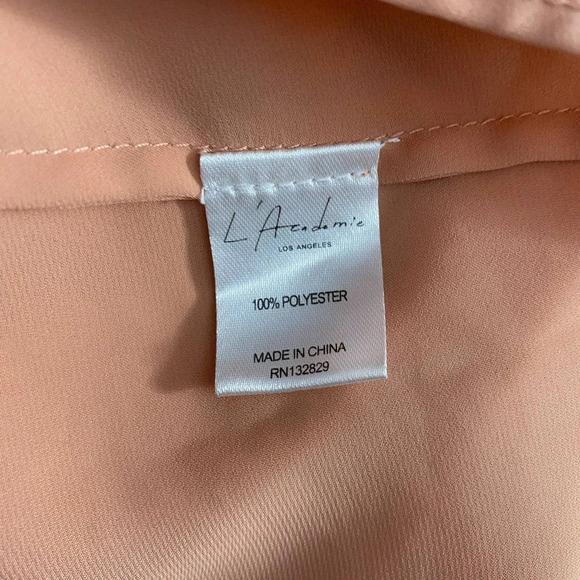 L’ACADEMIE Camel Safari Lace-Up‎ Long Sleeve Blouse - Picture 10 of 11